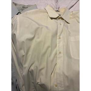 Men's White and Blue Shirt